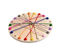 Oshhni Jouet de démêlage de corde, Puzzle de corde, jouet de bureau, jeu de société, jouet de tri de nœuds de corde, dénouer le nœud, jouet pour les, Rond