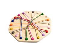 Oshhni Jouet de démêlage de corde, Puzzle de corde, jouet de bureau, jeu de société, jouet de tri de nœuds de corde, dénouer le nœud, jouet pour les, Octogone