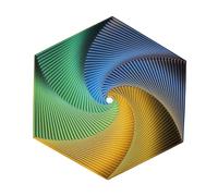 Oshhni Jouet hexagonal, jouet sensoriel pour l'exercice ou le jeu, cadeau d'anniversaire fantaisie, jouet amusant et délicat, jouet pour enfants et adultes, Vert, S