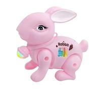 Oshhni Jouet interactif électronique lapin marche électrique, jouet musical lumineux de dessin animé, jouet électrique pour animaux de compagnie, pour la, ROSE