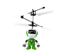 Oshhni Jouet Robot volant, jeux d'intérieur et d'extérieur, chargement USB, drone, jouet, hélicoptère à Induction, contrôlé à la main, pour enfants de 8 à 13, Vert