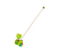 Oshhni Jouets de Marche à Pousser, Jouet à Pousser en Bois, Jouet de Jeu de Marche pour bébés de 1 an, Grenouille
