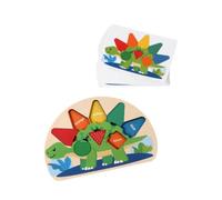 Oshhni Jouets éducatifs, Cadeau d'anniversaire, trieur de Formes, Tableau de Reconnaissance, Puzzles en Bois pour garçons et Filles de 1 à 3 Ans,