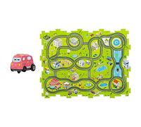 Oshhni Kids Race Tracks Slot Rail Toys pour enfants, multi-usages Montessori Démonter Puzzle Track avec véhicule pour les enfants de 3 ans et plus Cadeau, 12 pièces puzzle ville