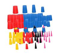 Oshhni Kit de bouchons coniques en silicone, assortiment pratique de 1/16" à 5/8" résistant aux hautes températures pour la peinture industrielle, 100 Pièces