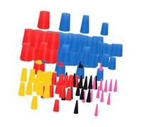 Oshhni Kit de bouchons coniques en silicone, bouchons haute température, polyvalents, portables et robustes, assortiment de de 1/16" à 5/8" pour la, 120 Pièces