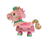 Oshhni Kit de Lanterne à Faire soi-même, Fait Main, décoration année du Cheval 2026, Ornement Traditionnel, Lanterne Chinoise pour Le Nouvel an à Faire, Style E