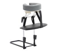 Oshhni Kit de massage pour matelas, confortable et facile à installer, avec accoudoirs, coussin robuste pour le visage et appui-tête de massage réglable, Gris Clair