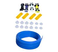 Oshhni Kit de piste anti-course flexible de 13 pieds avec ventouses, léger pour l'apprentissage et le jeu créatif des enfants, conception à deux voies