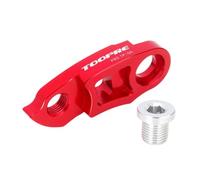 Oshhni Kit d'extension de Patte de de vélo avec vis, Compatible avec Les pièces de vélo de Route et de Montagne, pièce de Modification, Rouge