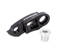 Oshhni Kit d'extension de Patte de de vélo avec vis, Compatible avec Les pièces de vélo de Route et de Montagne, pièce de Modification, Noir