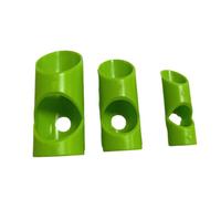 Oshhni Kit d'outils de coupe de mousse d'isolation de tuyau 3 pièces accessoire vert coupe tube de mousse enveloppe tuyau calorifuge outil d'onglet