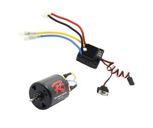Oshhni Kit moteur à balais 540 pour voiture RC, pièces détachées haute performance professionnelles avec variateur électronique 60A, remplacement direct pour, 35t