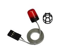 Oshhni Lampe de balisage RC 1/14, accessoire, lampe torche LED multifonction, feu rotatif pour voiture tout-terrain, Rouge