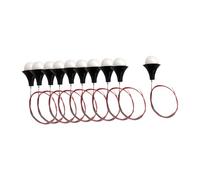 Oshhni Lot 10 mini lampes LED pré-câblées à suspendre, idéales pour créer des miniatures pour jardins féériques, scènes vie et jouets, 0.86 Cm X 0.6 Cm