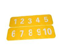 Oshhni Lot de 10 cônes Plats antidérapants, carrés, pour l'agilité au Sol, Tapis de Jeu pour l'entraînement au Football, Jaune