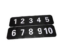 Oshhni Lot de 10 cônes Plats antidérapants, carrés, pour l'agilité au Sol, Tapis de Jeu pour l'entraînement au Football, Noir