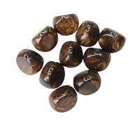 Oshhni Lot de 10 dés à 3 faces en acrylique, pour jeux de société, .., or