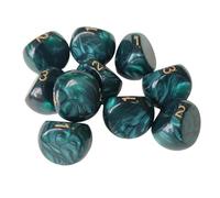 Oshhni Lot de 10 dés à 3 faces en acrylique, pour jeux de société, .., Vert