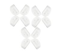 Oshhni Lot de 12 attaches pour cordes de guitare, perles de pont à 3 trous, pour musicien professionnel, Blanc