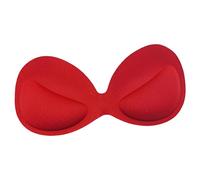 Oshhni Lot de 2 coussinets de soutien-gorge souples pour maillots de bain, vêtements de, sous-vêtements, Siamois Rouge