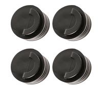 Oshhni Lot de 4 Bouchons de vidange pour Kayak, canoë, Barque ou Bateau. Installation Facile et Robuste. Couleur : Noir, L