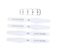 Oshhni Lot de 4 hélices de rechange de 14,5 cm pour drone, avec capuchon. Pièces détachées professionnelles et portables pour ZD6-gps P40, Blanc