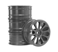 Oshhni Lot de 4 pièces de rechange 1/10, accessoires DIY, largeur 27 mm, mini kits de conduite de remplacement 51,5 mm, moyeux de roue pour camion, Titane