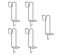 Oshhni Lot de 5 Crochets pour Seau à Eau en métal pour Chevaux, Crochets de clôture, Fournitures de Ferme Professionnelles, cintres pour Seau à Eau, à