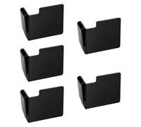 Oshhni Lot de 5 séparateurs de cartes avec clips de rangement et languettes, compatibles avec les collections professionnelles, pour cadeaux et organisateur, Noir