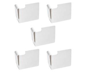 Oshhni Lot de 5 séparateurs de cartes avec clips de rangement et languettes, compatibles avec les collections professionnelles, pour cadeaux et organisateur, Blanc