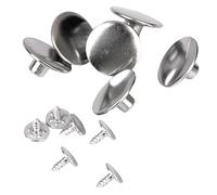oshhni Lot de 6 boutons pression en cuivre - Métal bronze - Vêtements - Boutons pression - Kit pour cuir, artisanat, veste, portefeuille, sac à main