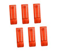 Oshhni Lot de 6 Clips pour ailerons de Planche de Surf, légers et faciles à Utiliser, pour l'extérieur, pour Hommes et Femmes, Pinces Multifonctions, Orange