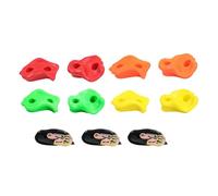 Oshhni Lot de 8 Supports d'escalade pour Enfants, Jouets, poignées murales, Mains et Pieds, Supports pour, 3 Sangles à Cliquet