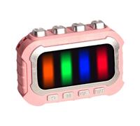 Oshhni Machine de jeu de rythme, jeu éducatif interactif à boutons-poussoirs rapides, jouet musical portable pour enfants et adolescents, Rose