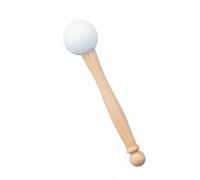 Oshhni Maillet en Caoutchouc Instrument de Percussion pour Bol Chantant Tête Douce Manche Confortable Adaptée à la Relaxation la Méditation la Composition Musicale, Bâton+Balle