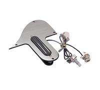 Oshhni Mandoline Garde Table Gratte avec Sélecteur Double Rail Prêt à Installer Contrôle Electronique Pot A500k B500k Surface Miroir pour Personnalisation In, Argenté