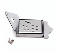 Oshhni Mandoline Triangle Tailpiece Bridge Métal avec Design à 12 Trous et Accessoires pour Guitare Boîte à Cigares Pièces de Remplacement Suitable pour, Argent