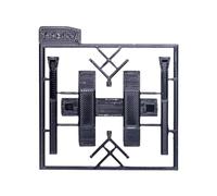 Oshhni Maquette de pont élévateur à deux colonnes à l'échelle 1:64, accessoire photo miniature de collection, mini-pont élévateur de voiture, décoration