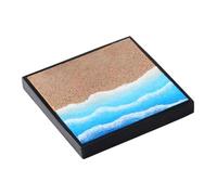 Oshhni Maquette miniature au 1/64 d'un diorama de plage, ornement pour décor de train miniature, fond de micro-, base romantique en