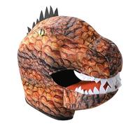 Oshhni Masque de tête de dinosaure réaliste, masque de Tyrannosaure Rex drôle et réaliste pour cosplay, Brun