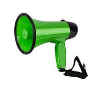 Oshhni Mégaphone Portatif de Mégaphone Enregistrant, Haut-Parleur Amplificateur Main Léger de Mégaphone de Voix d'Alarme de 25W, Sono Portable Extérieur pour Événements en Plein Air, Vert