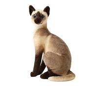 Oshhni Mignon Animal en peluche décoration cadeau d'anniversaire confortable Kitty doux poupée maison chat en peluche jouet pour enfants enfants adolescents, Chat Siamois 32cm
