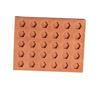 Oshhni Mini modèle de brique en silicone, artisanat réaliste, pratique, réutilisable, mini scène architecturale de jardin, mur en béton, outil de fabrication, 30 Briques Hexagonales