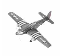 Oshhni Miniature Avion Modèle Avion Puzzle 4d Kit Assemblage Maquette Classique Plastique Simulation Réaliste Militaire Adapté Bureau Maison, Bright Gray