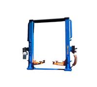 Oshhni Modèle réduit de pont élévateur à double colonne à l'échelle 1/64, objet de collection original et réaliste pour la réparation de voitures, idéal, Édition Deluxe Bleue