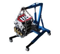 Oshhni Modèle réduit de support moteur à l'échelle 1:64, ornement classique, outil miniature d'entretien pour atelier de réparation, cadeau pour, A02 Blue W Engine