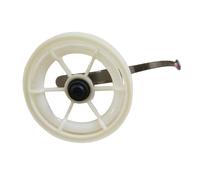 Oshhni Moulinet de pêche Haute Performance, Facile à Utiliser, Blanc, Puissant, avec Double roulement, Accessoires de Rechange pour Canne à pêche 10 cm