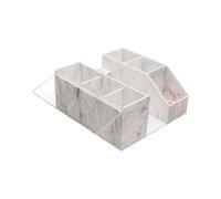 Oshhni Organisateur de cils avec couvercle, pour techniciens de cils, boîte de rangement pour pinces à épiler, outil de greffe, Marbre