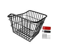 Oshhni Panier arrière de vélo en Acier au Carbone, Pratique et Facile à Installer, Accessoire de Cyclisme Polyvalent pour Le Camping et Les déplacements, sans Couvercle